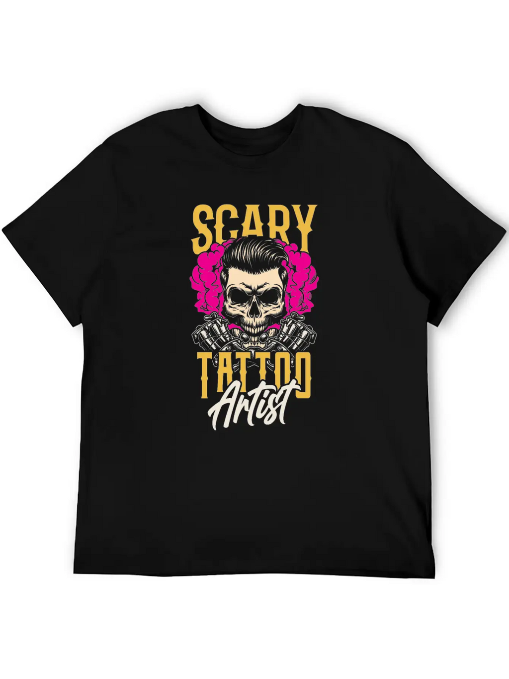 Scary Tattoo Artist Job Ink Art Relaxed Everyday Tee – Lightweight And Durable Cotton
