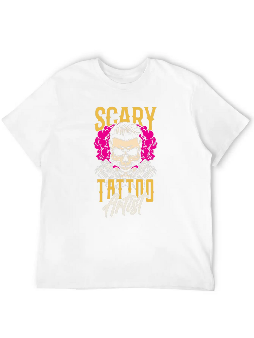 Scary Tattoo Artist Job Ink Art Relaxed Everyday Tee – Lightweight And Durable Cotton
