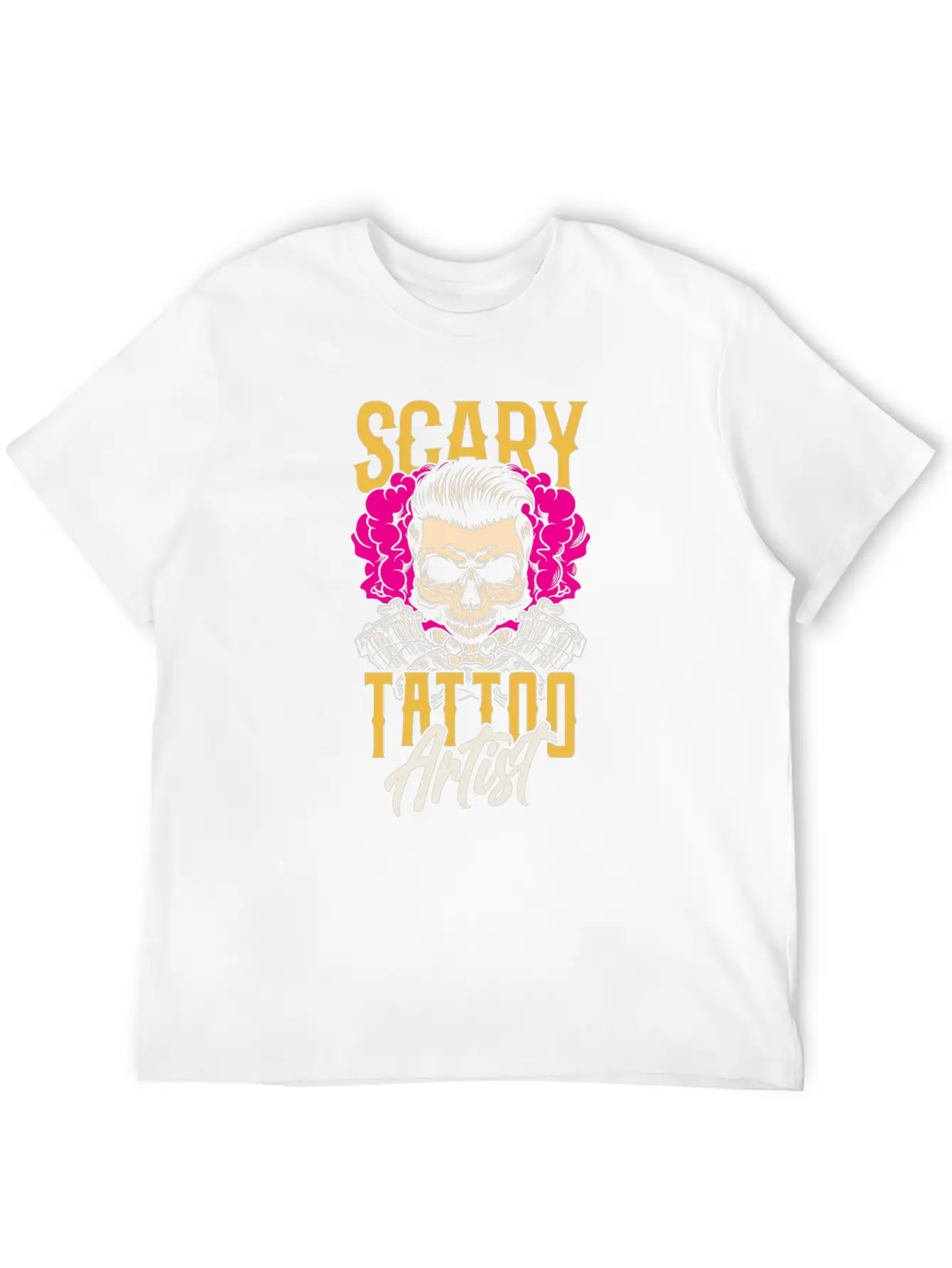 Scary Tattoo Artist Job Ink Art Relaxed Everyday Tee – Lightweight And Durable Cotton