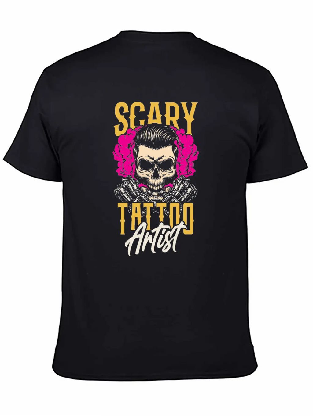 Scary Tattoo Artist Job Ink Art Relaxed Everyday Tee – Lightweight And Durable Cotton