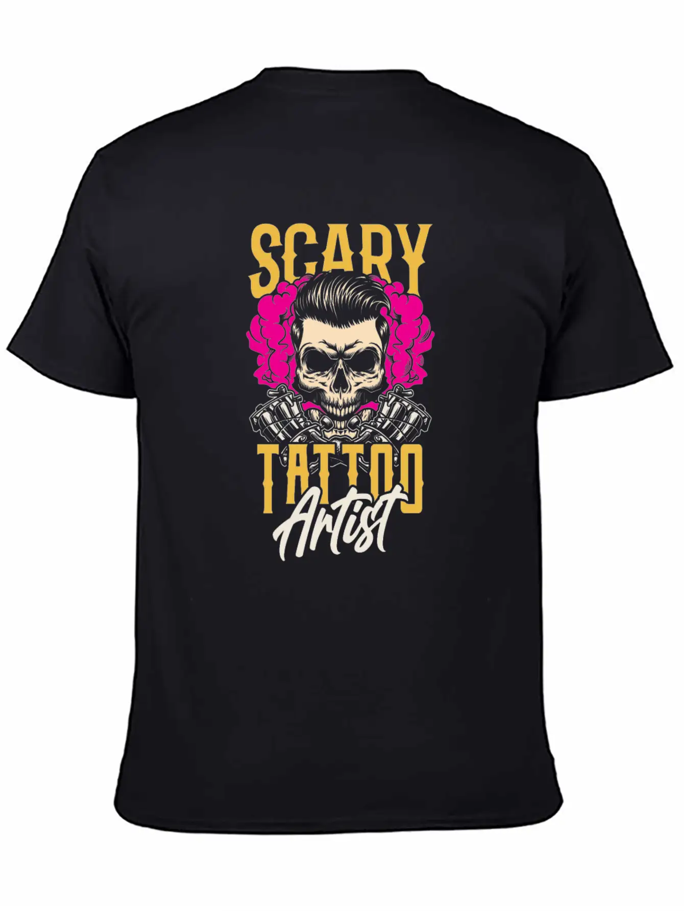Scary Tattoo Artist Job Ink Art Relaxed Everyday Tee – Lightweight And Durable Cotton