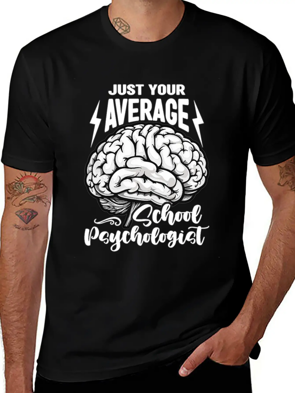 School Psych Just Your Average School Counselor Essential Unisex Summer Tee – Soft Cotton Casual Fit
