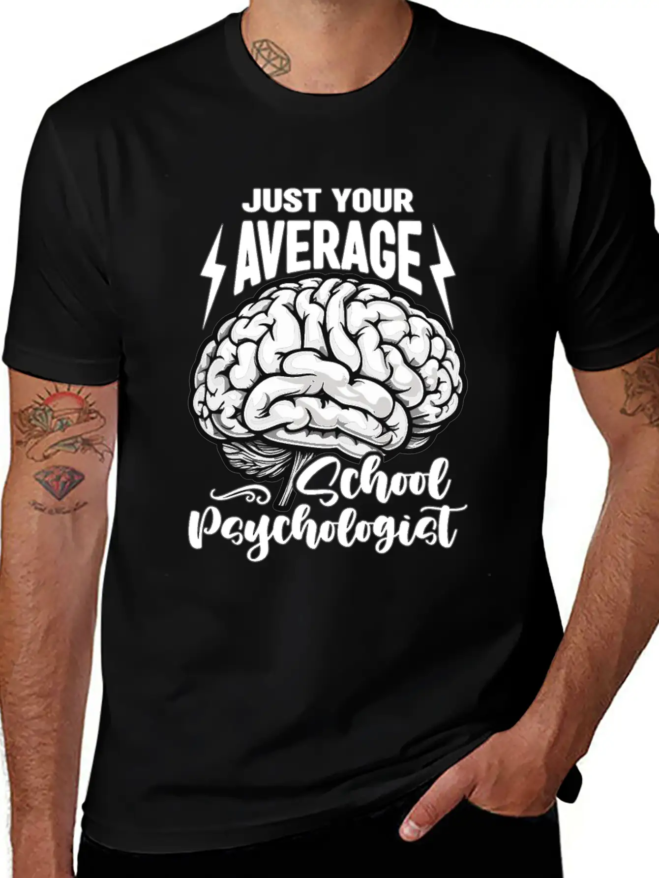 School Psych Just Your Average School Counselor Essential Unisex Summer Tee – Soft Cotton Casual Fit