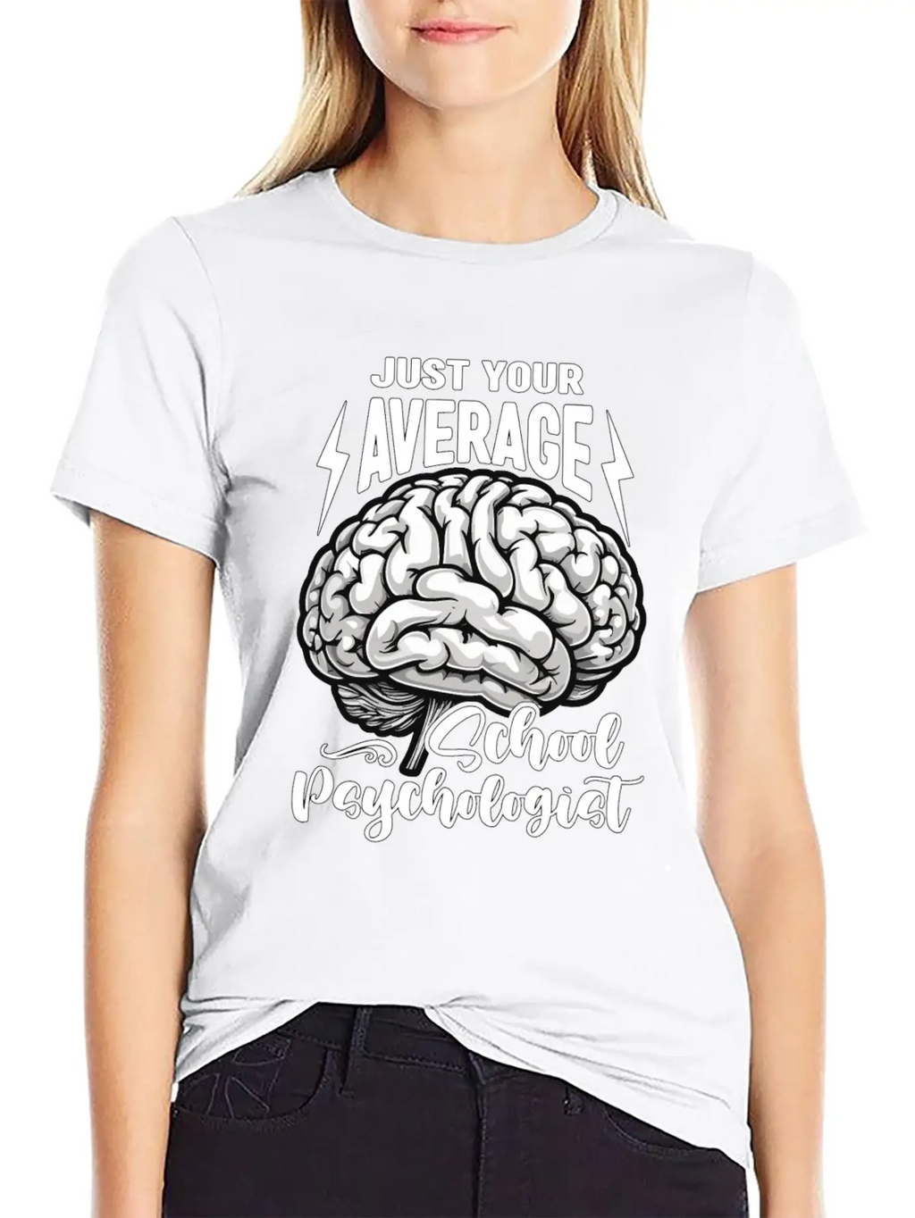 School Psych Just Your Average School Counselor Essential Unisex Summer Tee – Soft Cotton Casual Fit