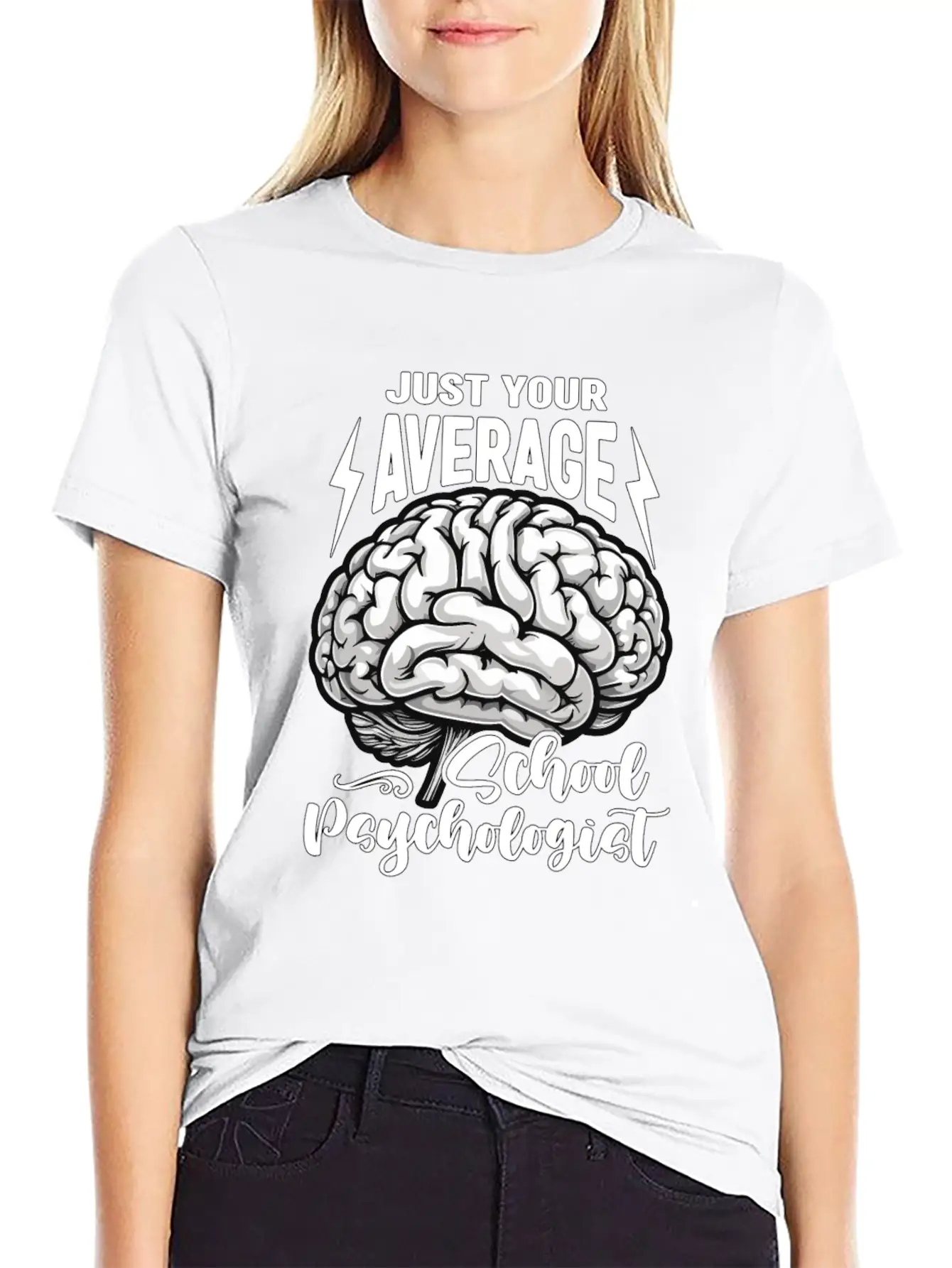 School Psych Just Your Average School Counselor Essential Unisex Summer Tee – Soft Cotton Casual Fit