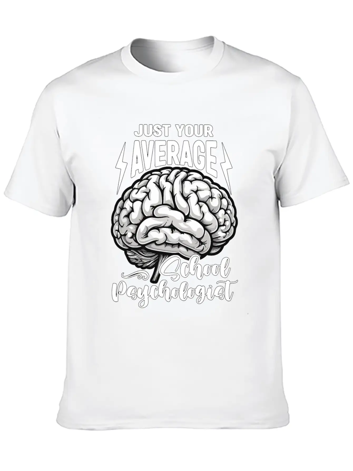 School Psych Just Your Average School Counselor Essential Unisex Summer Tee – Soft Cotton Casual Fit