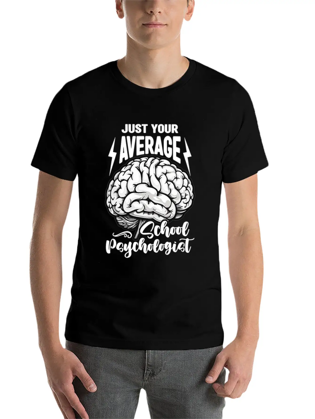 School Psych Just Your Average School Counselor Essential Unisex Summer Tee – Soft Cotton Casual Fit