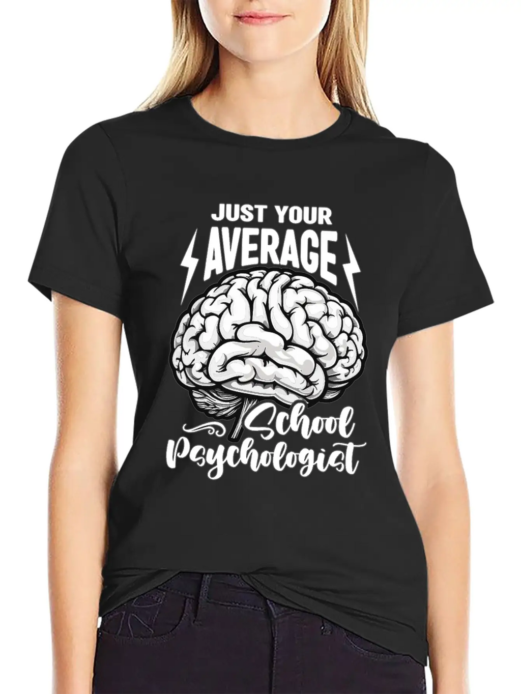 School Psych Just Your Average School Counselor Essential Unisex Summer Tee – Soft Cotton Casual Fit
