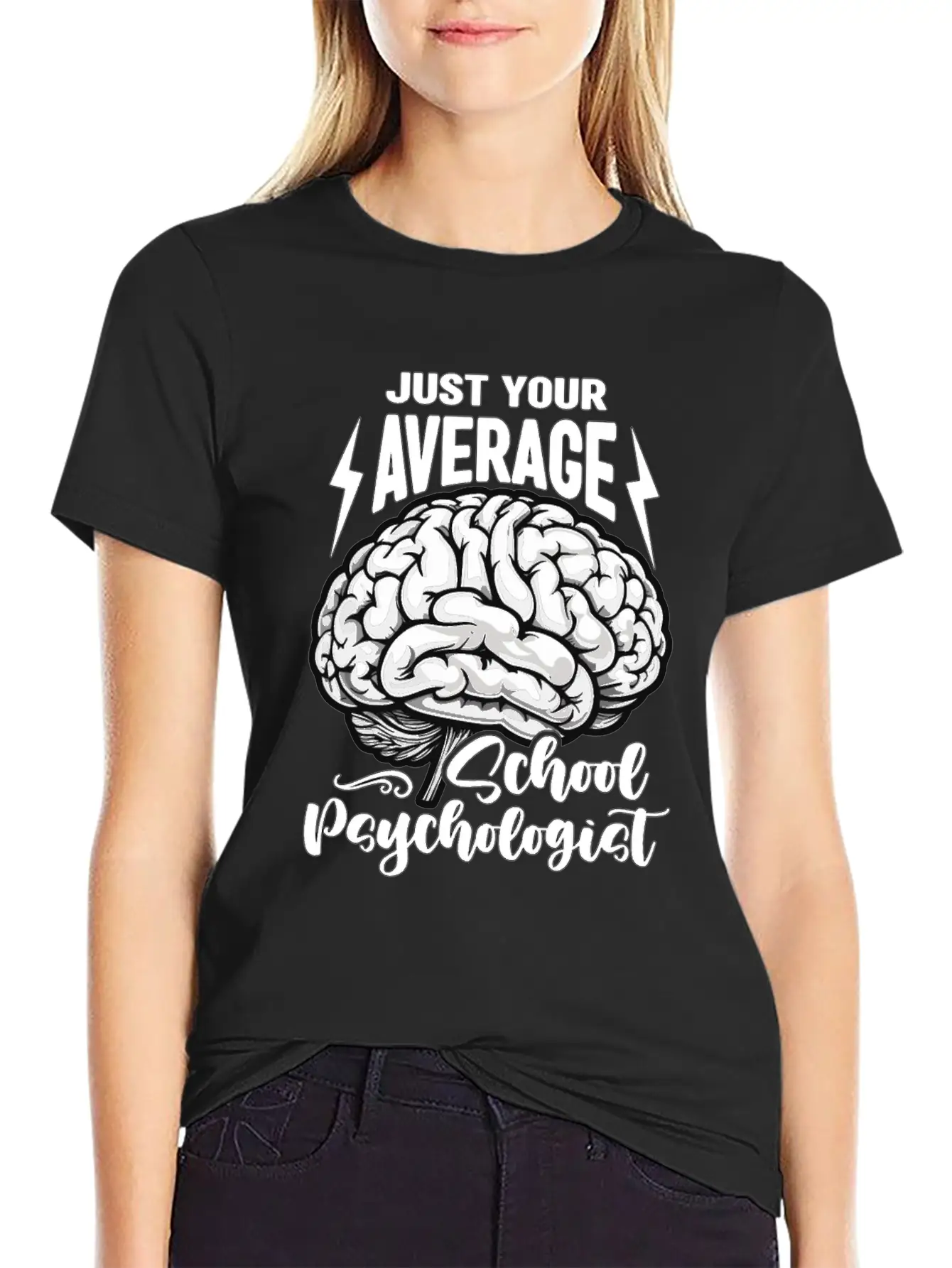 School Psych Just Your Average School Counselor Essential Unisex Summer Tee – Soft Cotton Casual Fit