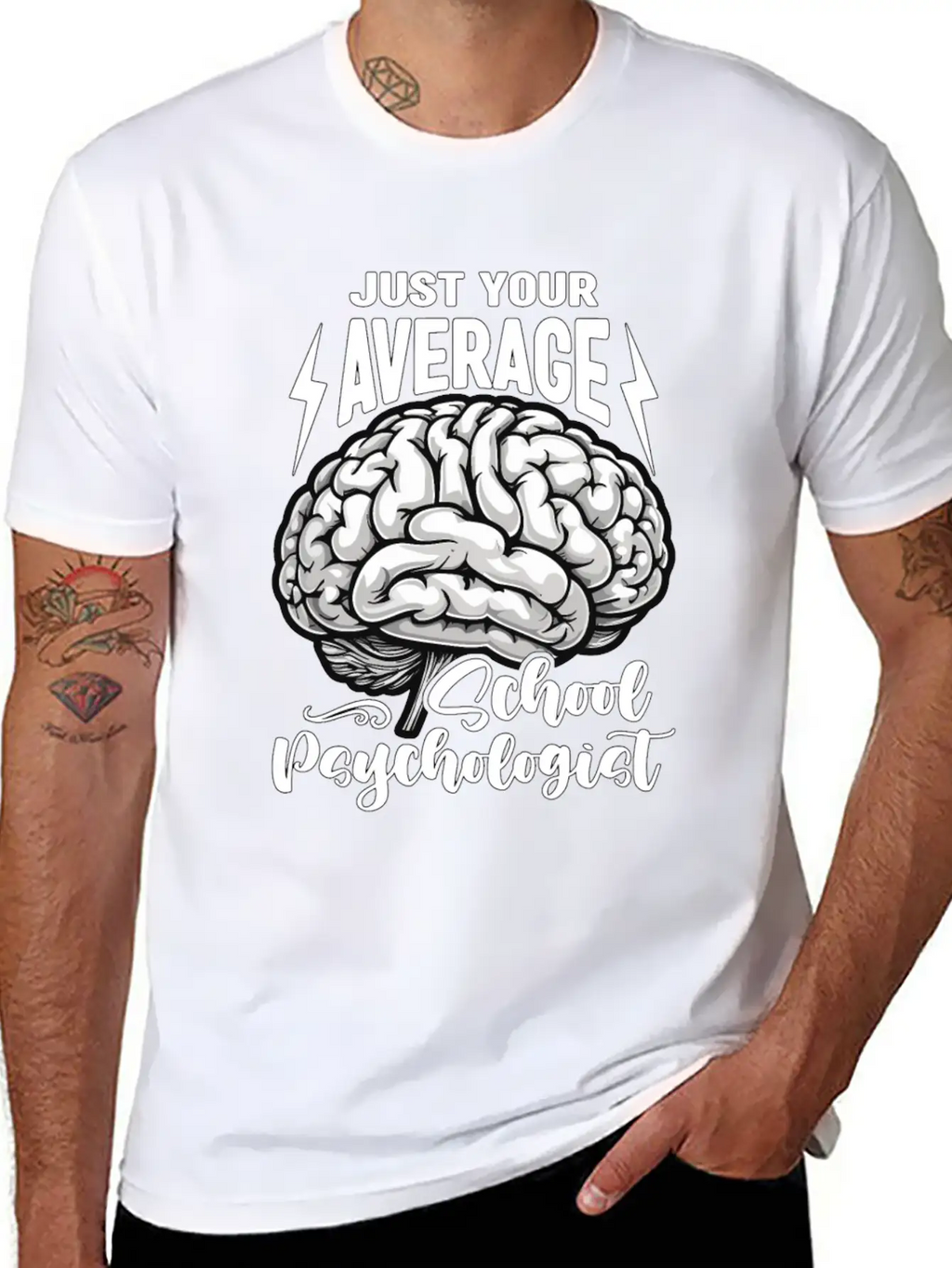 School Psych Just Your Average School Counselor Essential Unisex Summer Tee – Soft Cotton Casual Fit