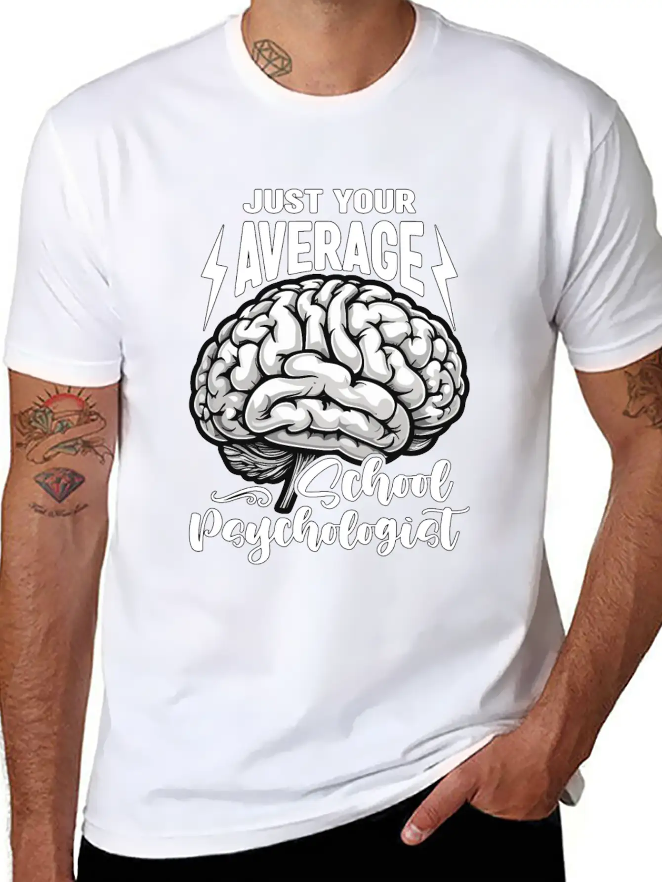 School Psych Just Your Average School Counselor Essential Unisex Summer Tee – Soft Cotton Casual Fit
