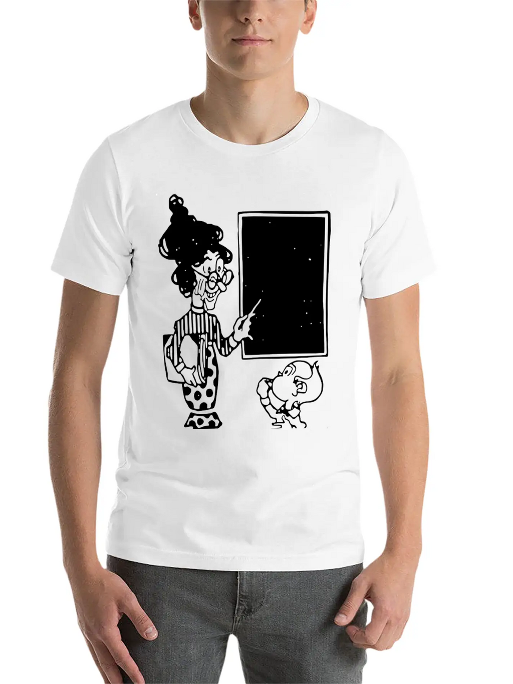 School Schule Lernen Teacher Lehrer Pencil Stift P Basic Graphic T-Shirt – Daily Comfort In Soft Cotton