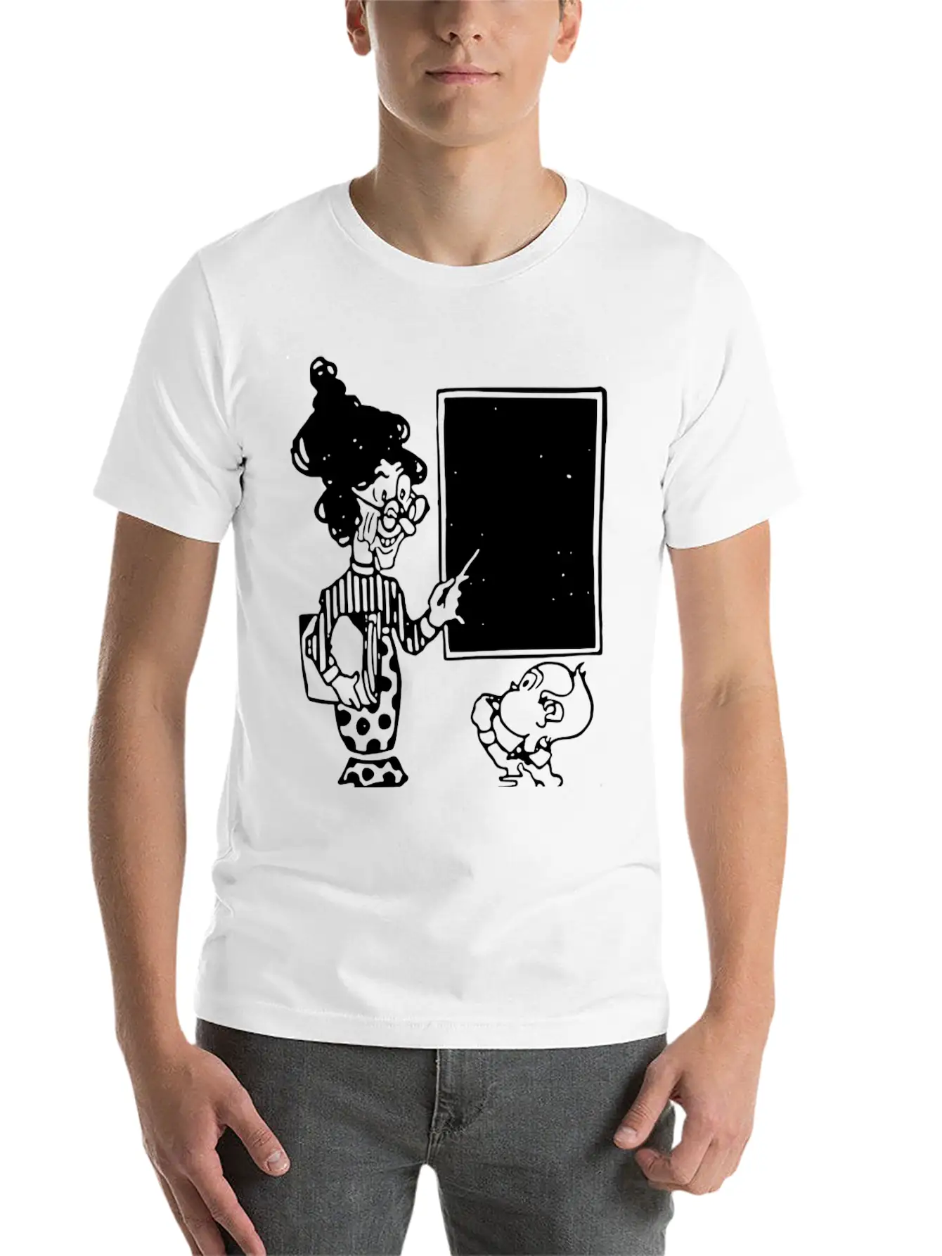 School Schule Lernen Teacher Lehrer Pencil Stift P Basic Graphic T-Shirt – Daily Comfort In Soft Cotton