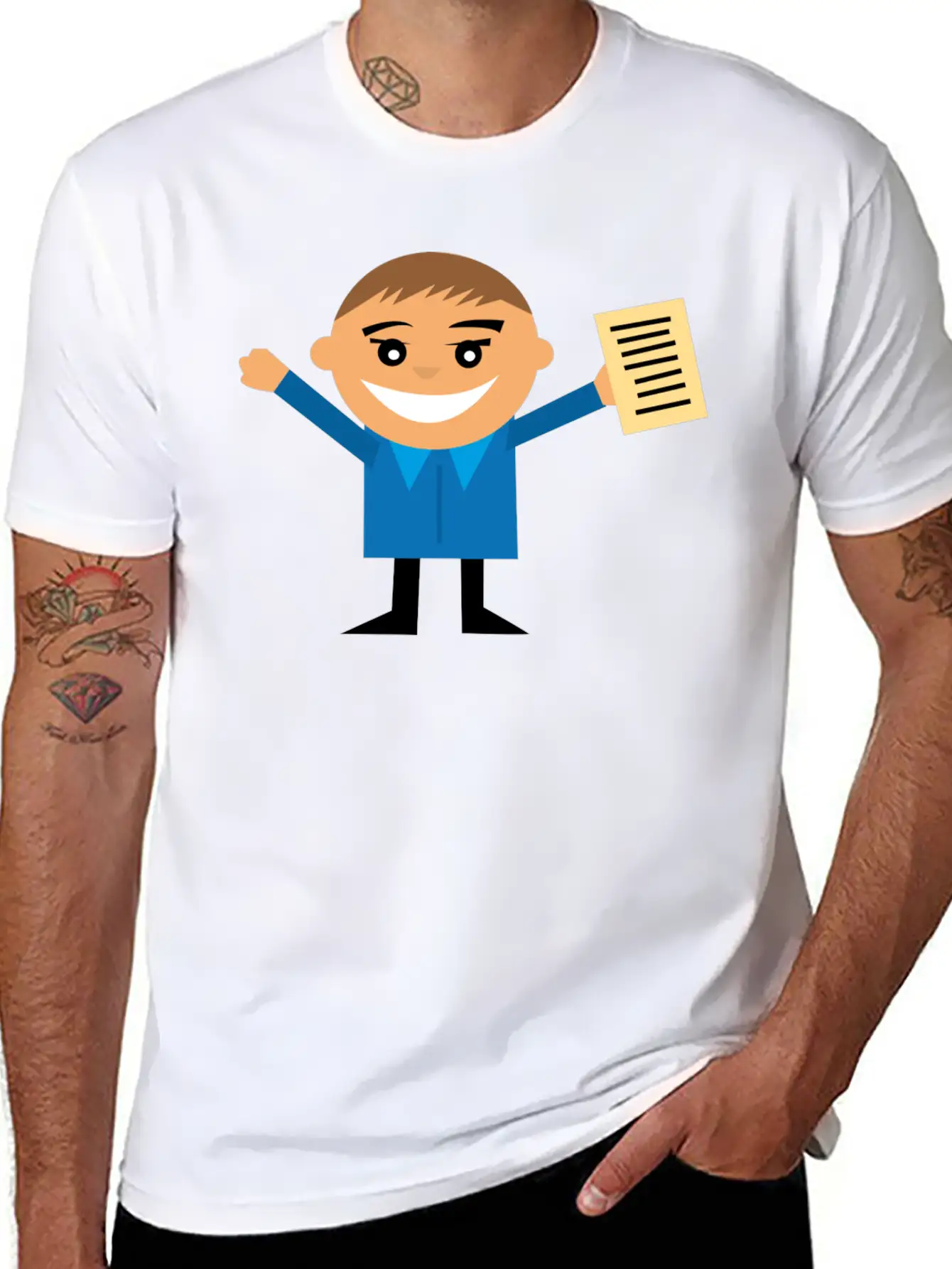 School Schule Lernen Teacher Lehrer Pencil Stift P Essential Cotton Tee For Daily Outfits – Unisex Style