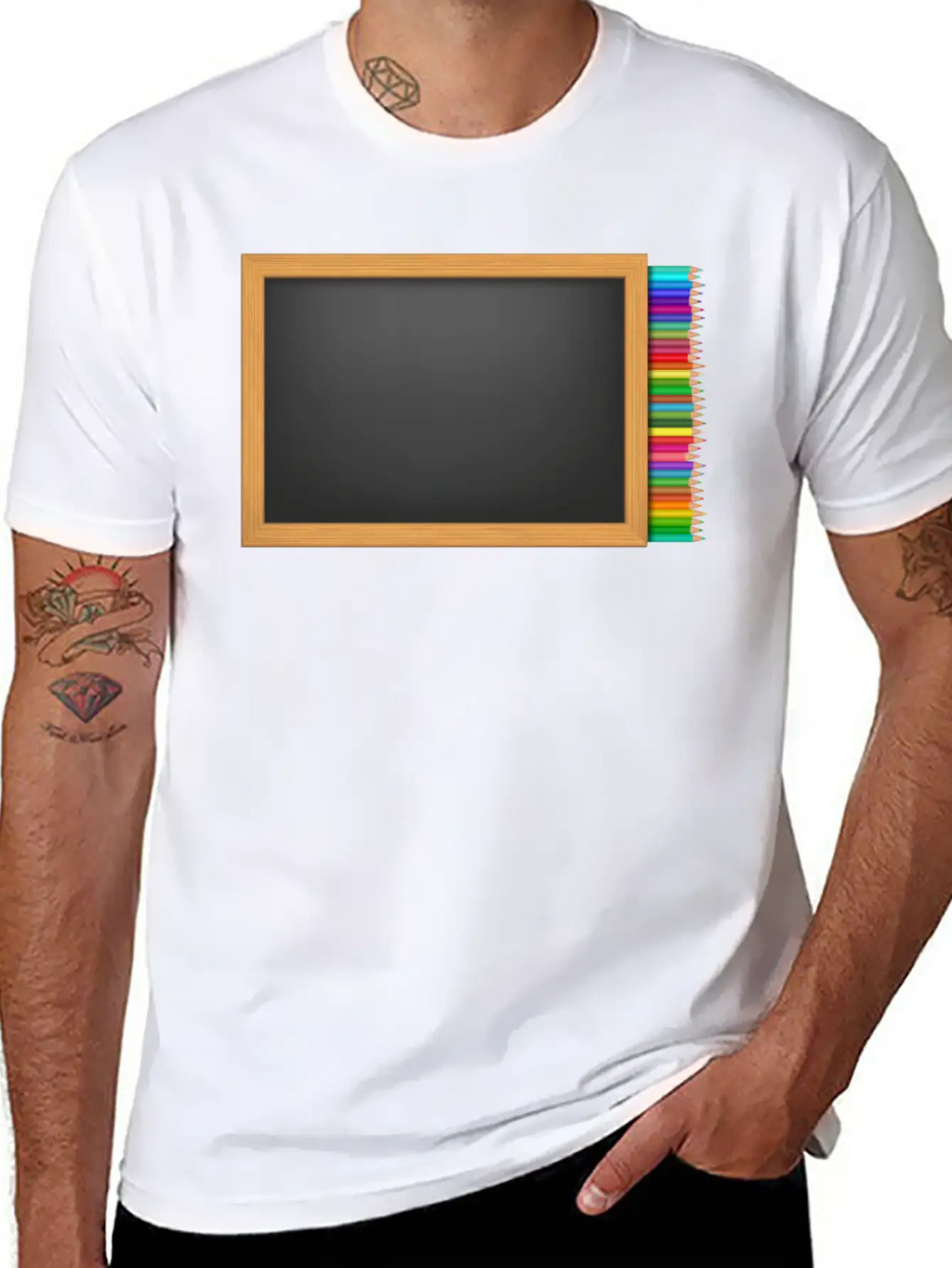 School Schule Lernen Teacher Lehrer Pencil Stift P Relaxed Everyday Tee – Lightweight And Durable Cotton