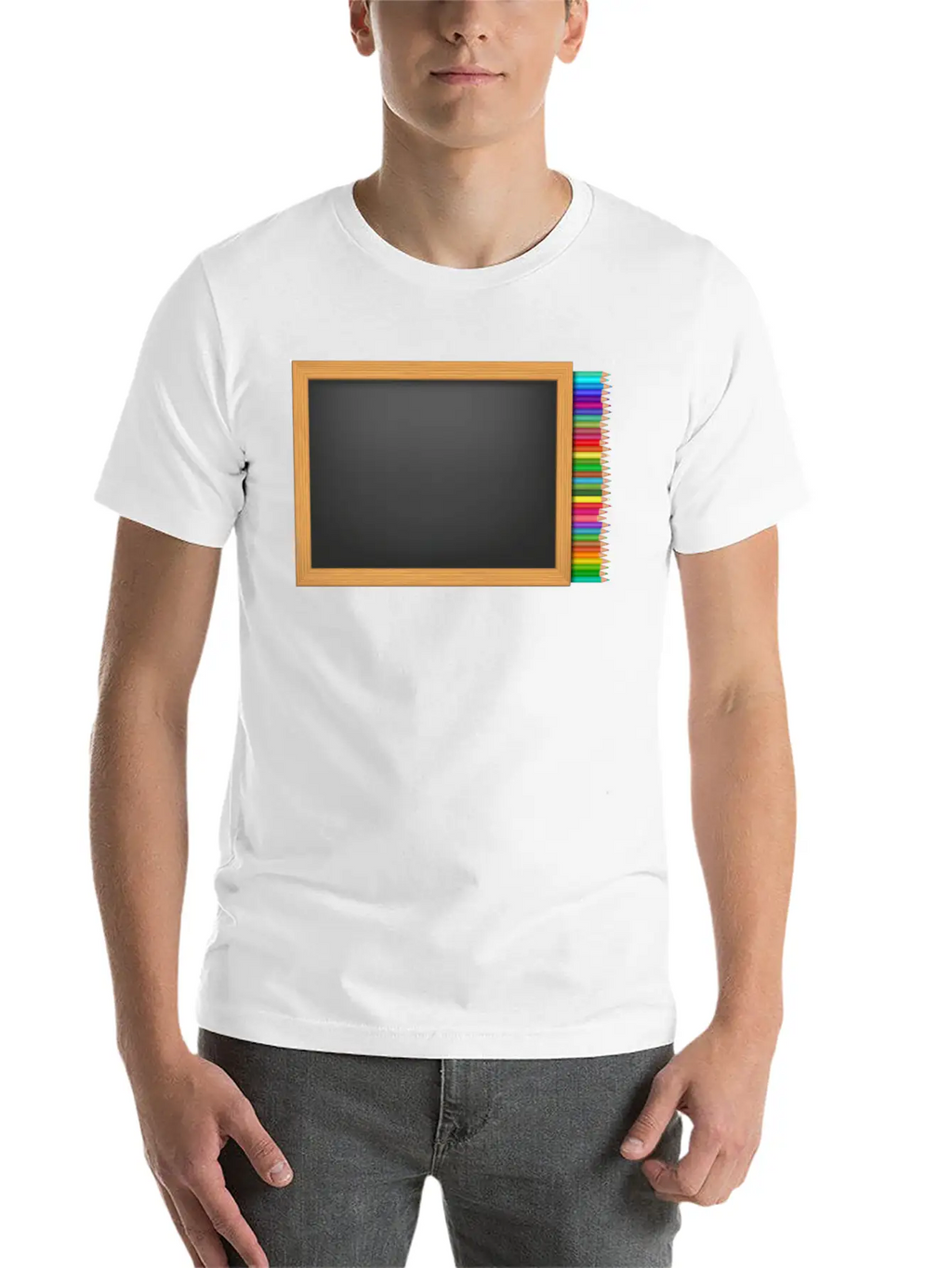 School Schule Lernen Teacher Lehrer Pencil Stift P Relaxed Everyday Tee – Lightweight And Durable Cotton