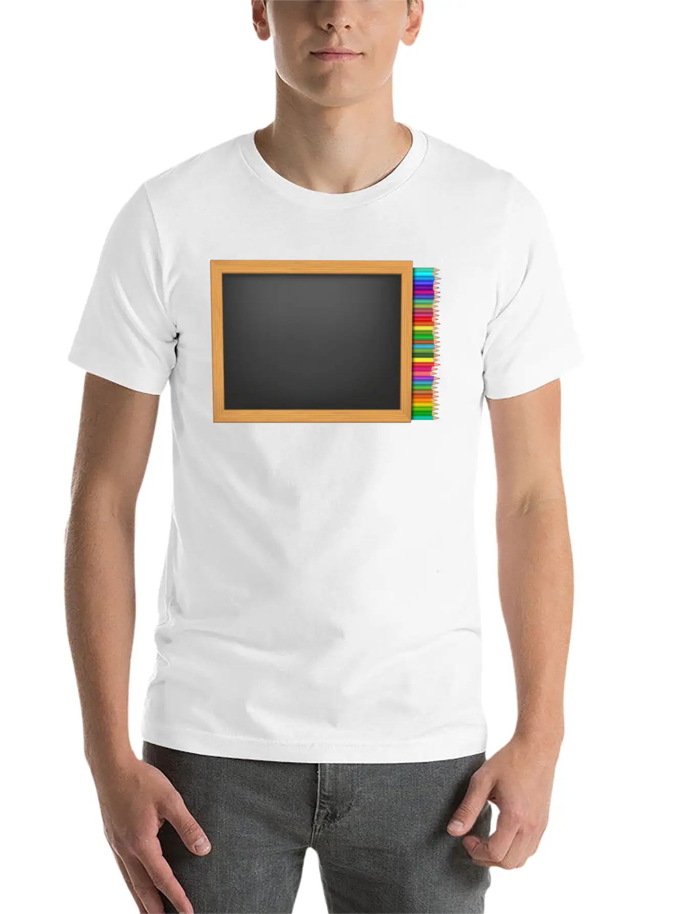 School Schule Lernen Teacher Lehrer Pencil Stift P Relaxed Everyday Tee – Lightweight And Durable Cotton