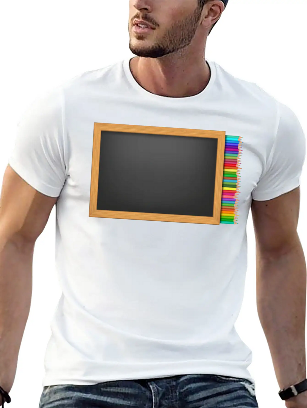 School Schule Lernen Teacher Lehrer Pencil Stift P Relaxed Everyday Tee – Lightweight And Durable Cotton