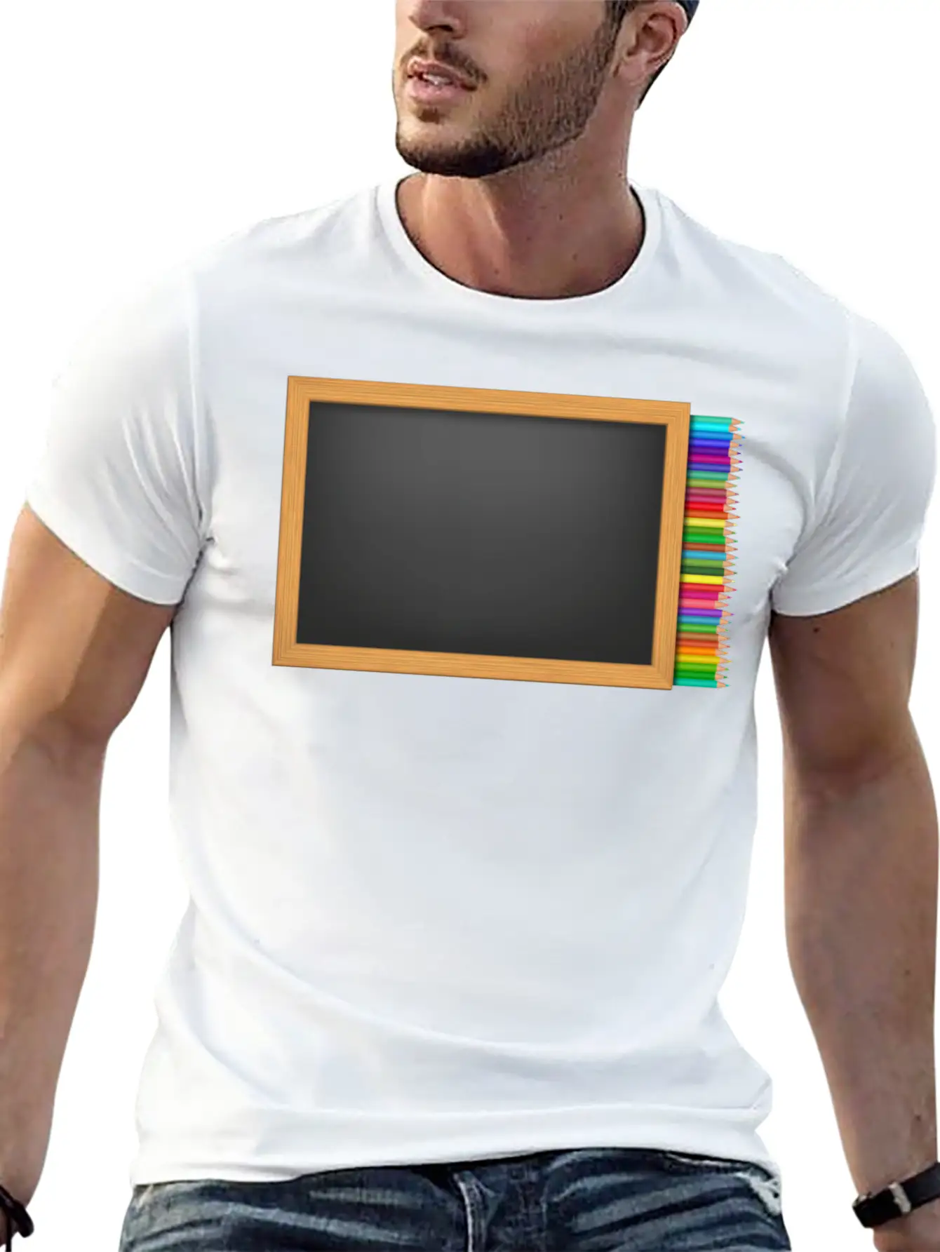 School Schule Lernen Teacher Lehrer Pencil Stift P Relaxed Everyday Tee – Lightweight And Durable Cotton