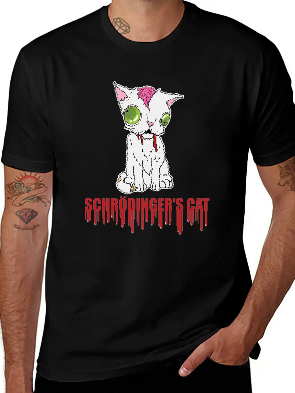 Schrodinger's Cat Radioactive Reaction Quantum Unisex Casual T-Shirt – Clean Design For Daily Comfort