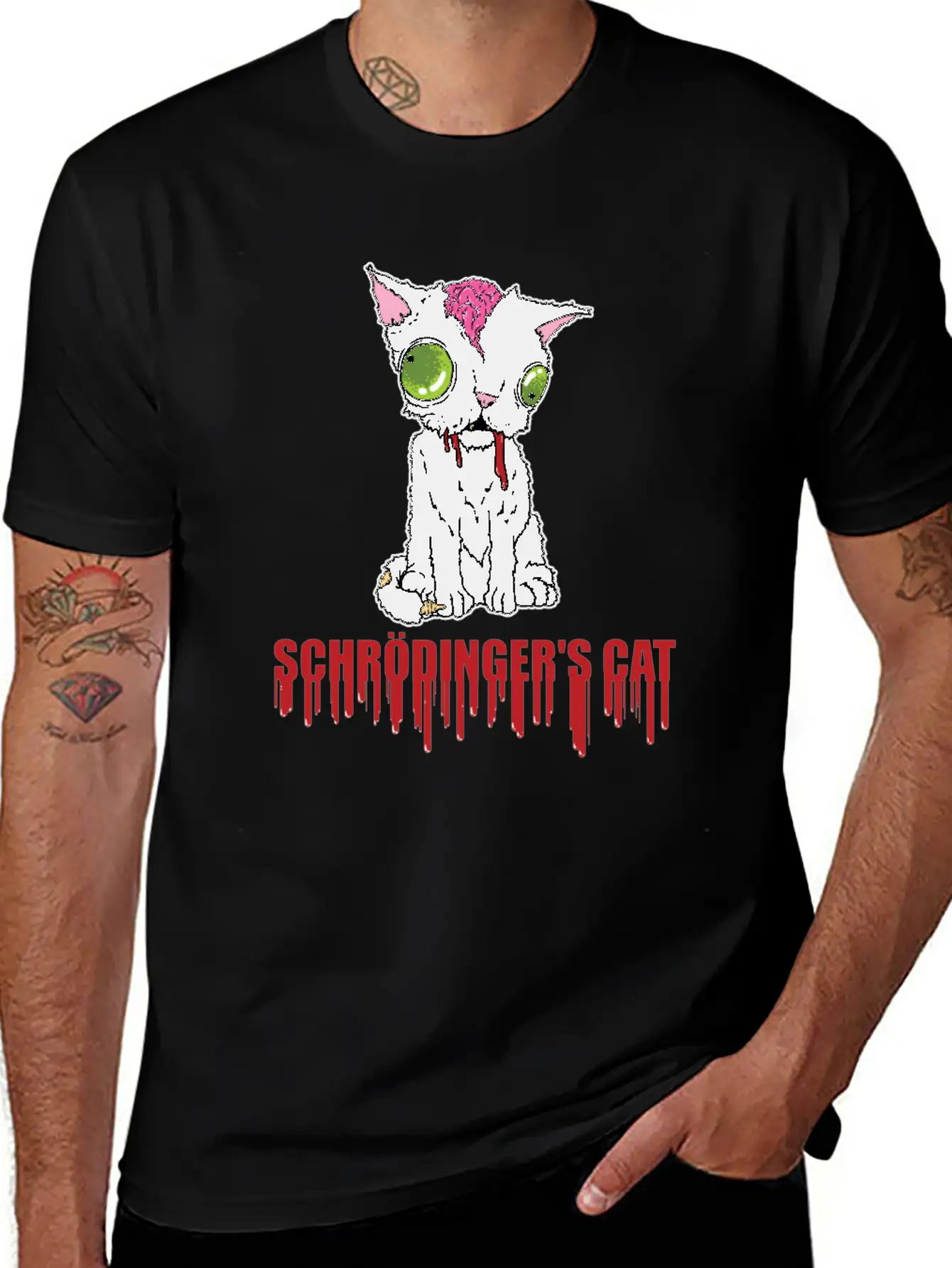 Schrodinger's Cat Radioactive Reaction Quantum Unisex Casual T-Shirt – Clean Design For Daily Comfort