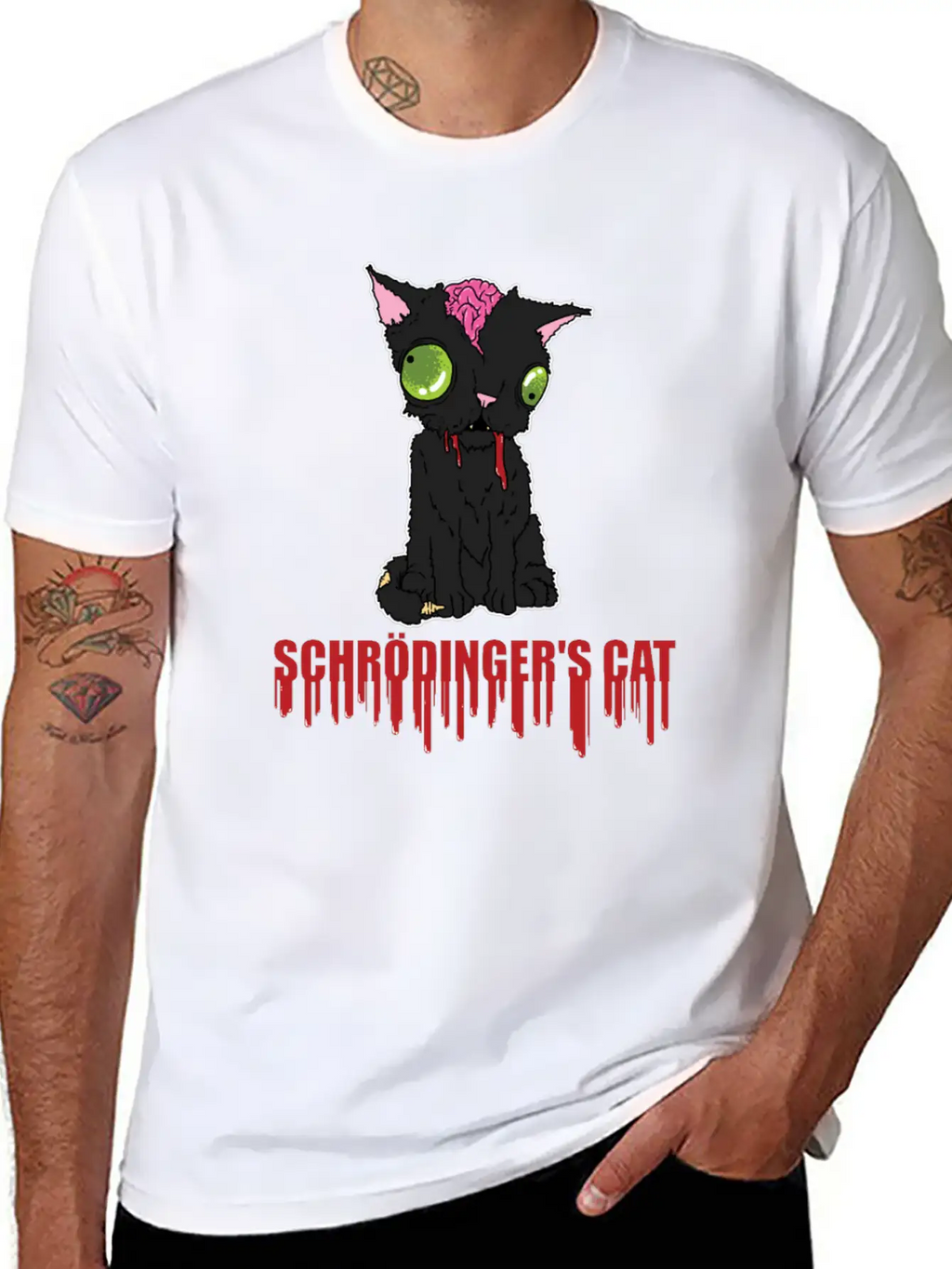 Schrodinger's Cat Radioactive Reaction Quantum Unisex Casual T-Shirt – Clean Design For Daily Comfort