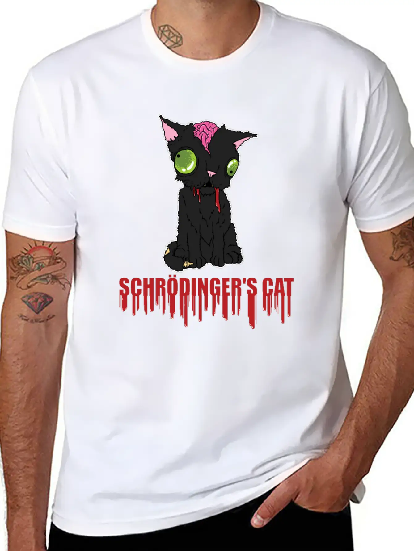 Schrodinger's Cat Radioactive Reaction Quantum Unisex Casual T-Shirt – Clean Design For Daily Comfort