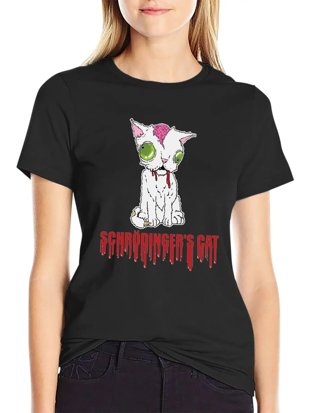 Schrodinger's Cat Radioactive Reaction Quantum Unisex Casual T-Shirt – Clean Design For Daily Comfort