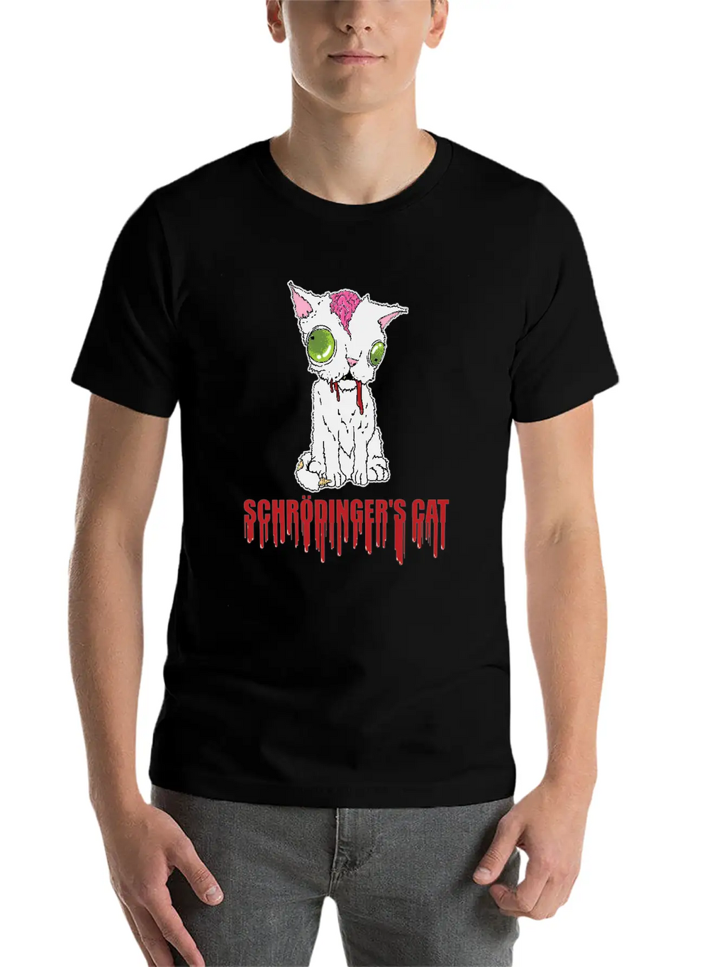 Schrodinger's Cat Radioactive Reaction Quantum Unisex Casual T-Shirt – Clean Design For Daily Comfort
