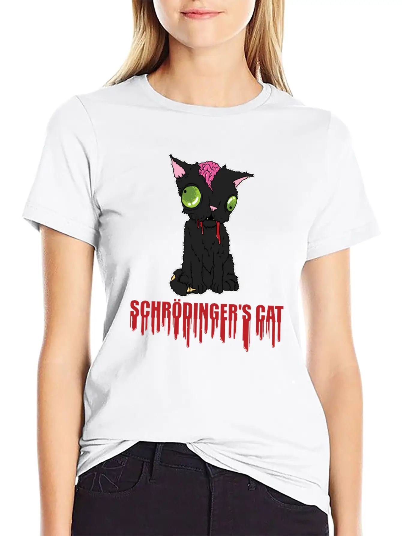 Schrodinger's Cat Radioactive Reaction Quantum Unisex Casual T-Shirt – Clean Design For Daily Comfort