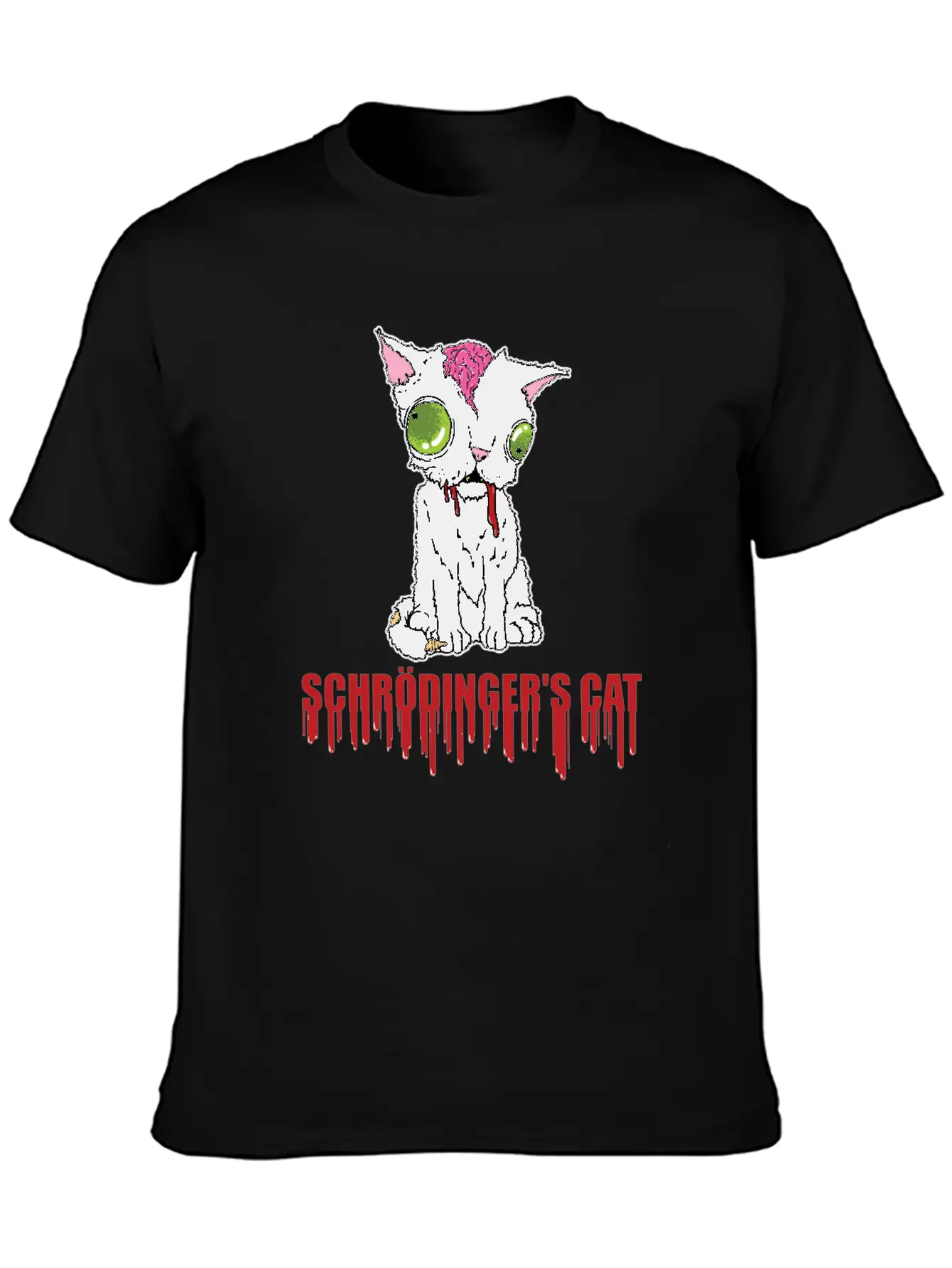 Schrodinger's Cat Radioactive Reaction Quantum Unisex Casual T-Shirt – Clean Design For Daily Comfort