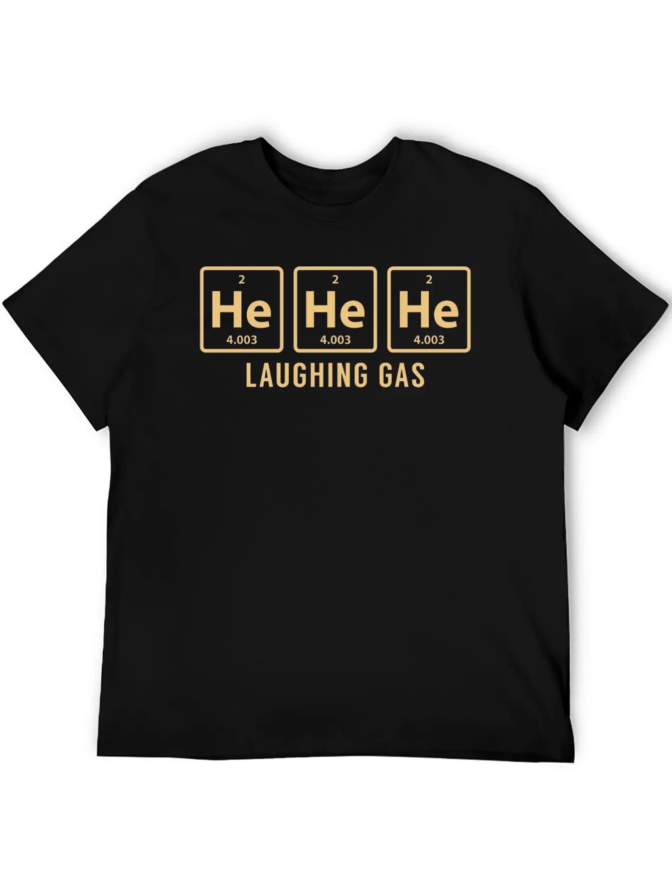 Science Chemical He He He Laughing Gas Funny Gift Basic Graphic T-Shirt – Daily Comfort In Soft Cotton