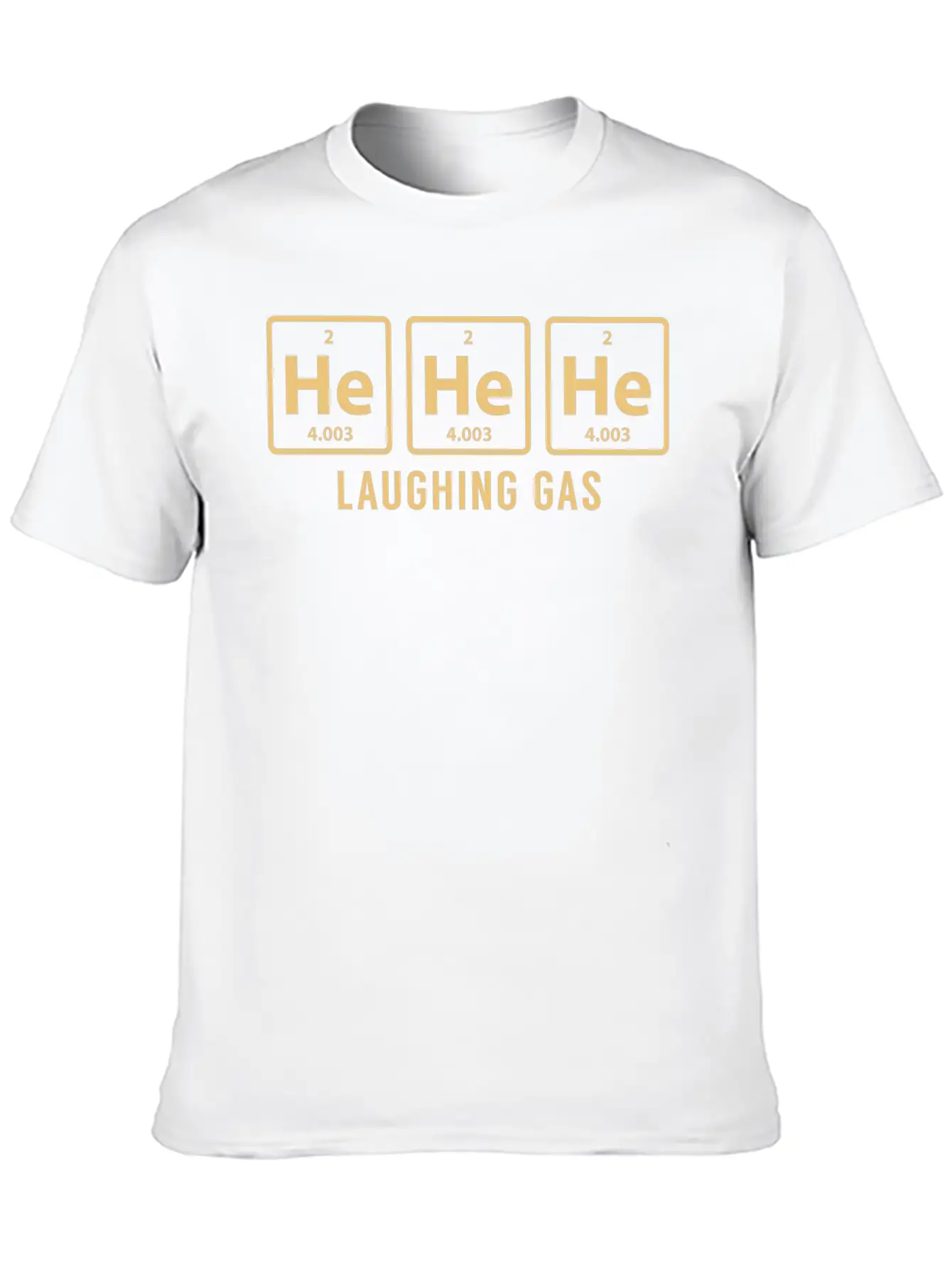 Science Chemical He He He Laughing Gas Funny Gift Basic Graphic T-Shirt – Daily Comfort In Soft Cotton