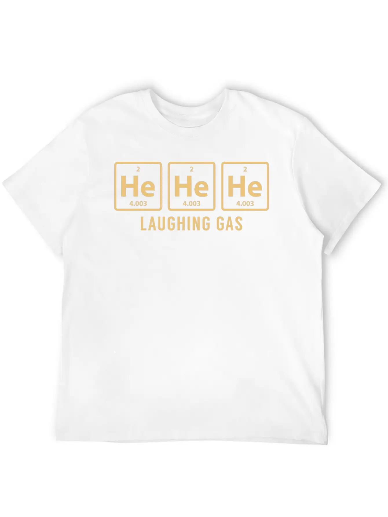 Science Chemical He He He Laughing Gas Funny Gift Basic Graphic T-Shirt – Daily Comfort In Soft Cotton