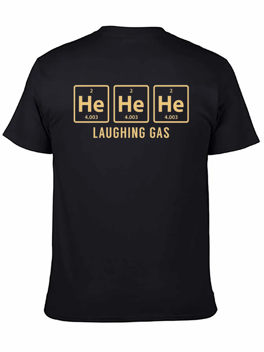Science Chemical He He He Laughing Gas Funny Gift Basic Graphic T-Shirt – Daily Comfort In Soft Cotton