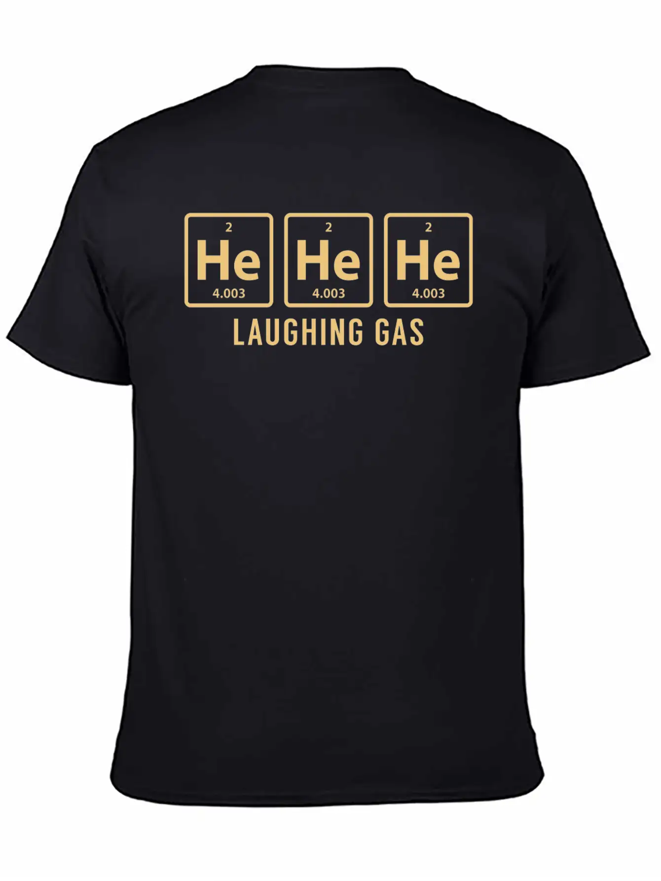 Science Chemical He He He Laughing Gas Funny Gift Basic Graphic T-Shirt – Daily Comfort In Soft Cotton