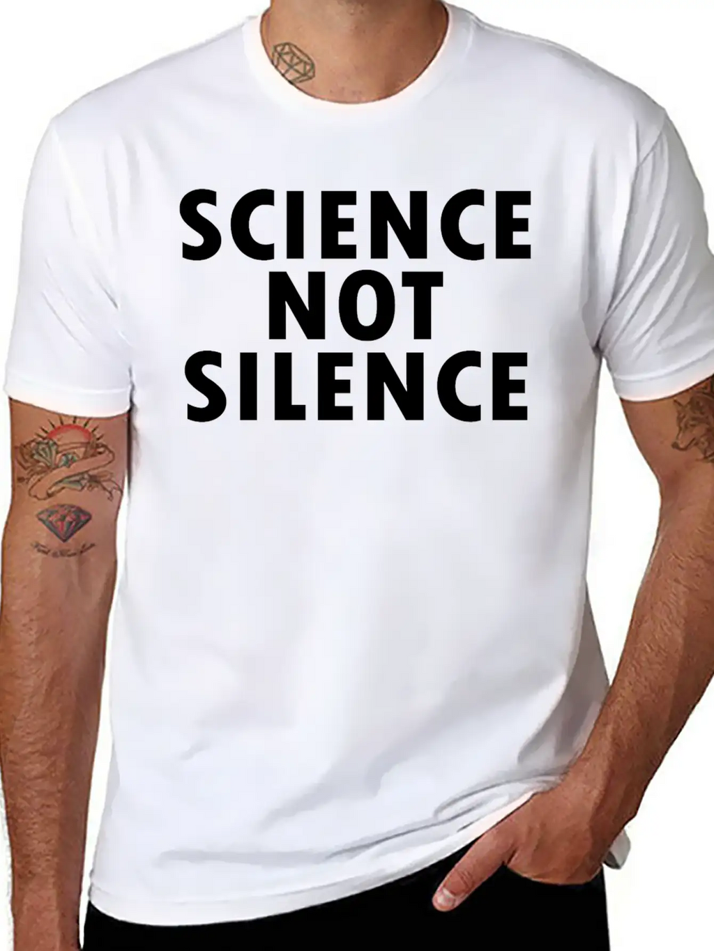 Science Not Silence Classic Cotton Tee – Unisex Comfort For Any Season