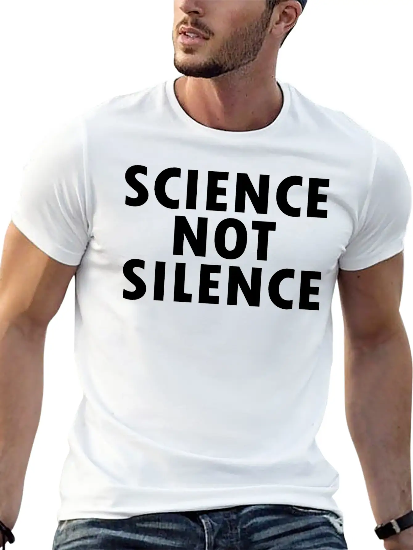 Science Not Silence Classic Cotton Tee – Unisex Comfort For Any Season