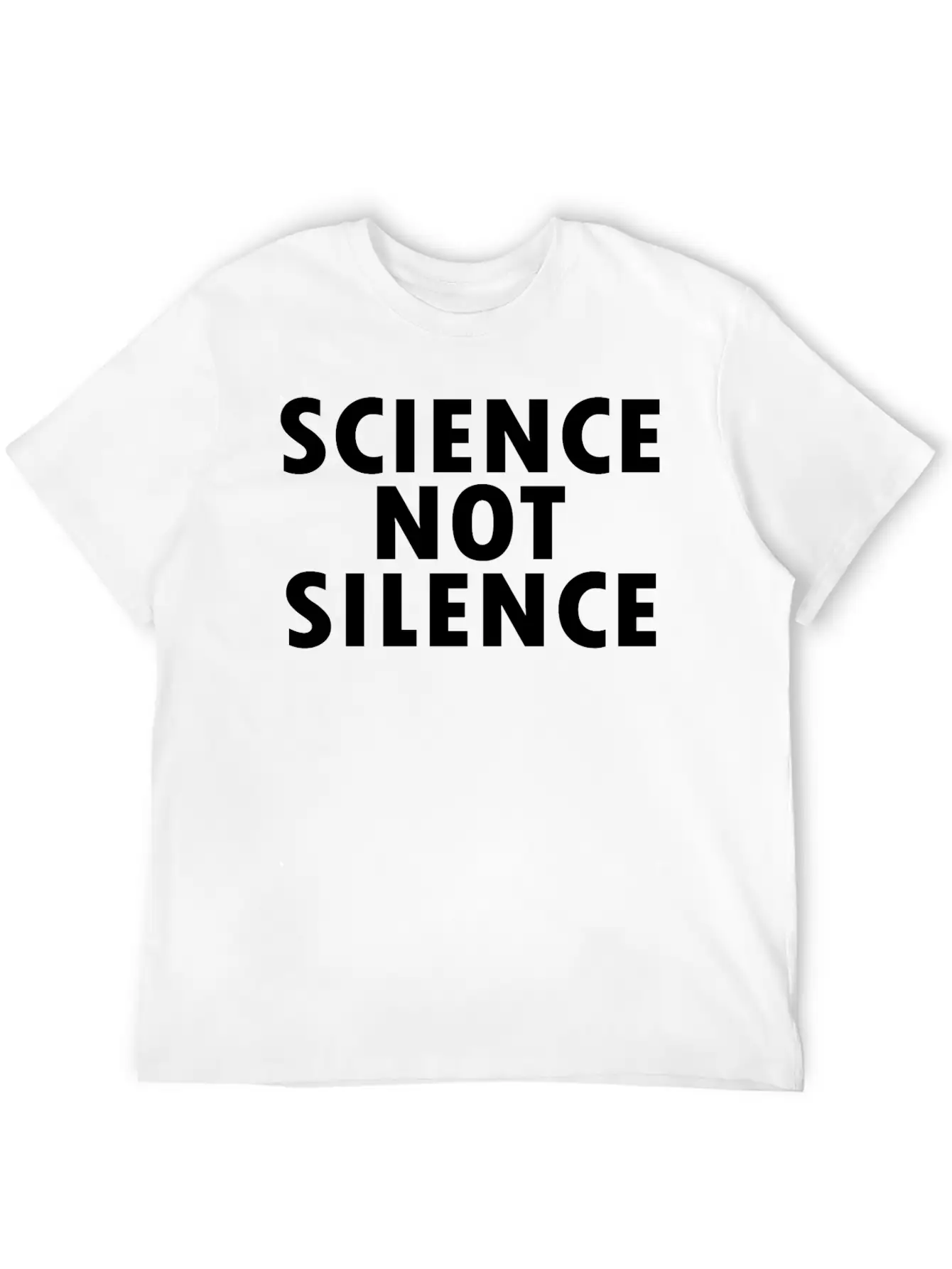 Science Not Silence Classic Cotton Tee – Unisex Comfort For Any Season