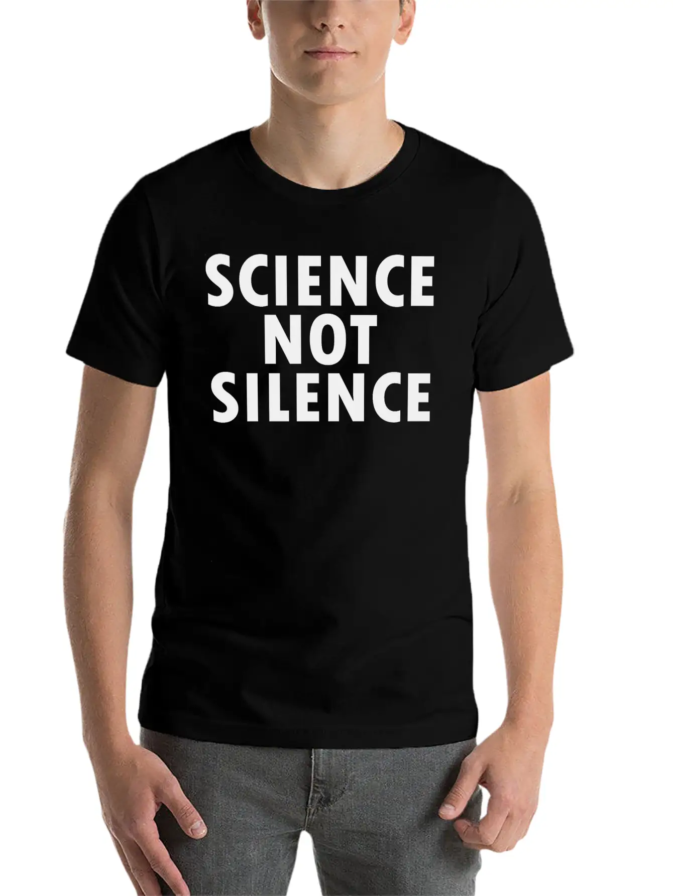 Science Not Silence Classic Cotton Tee – Unisex Comfort For Any Season