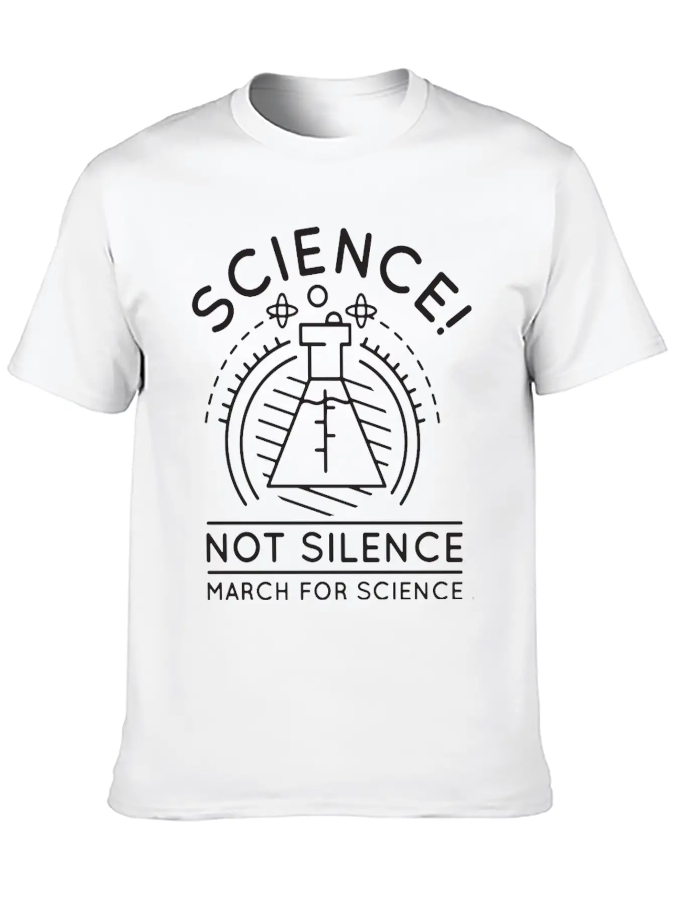 Science Not Silence Timeless Short Sleeve Tee – Comfy And Minimalist Design