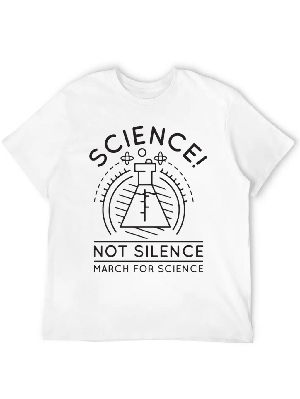 Science Not Silence Timeless Short Sleeve Tee – Comfy And Minimalist Design