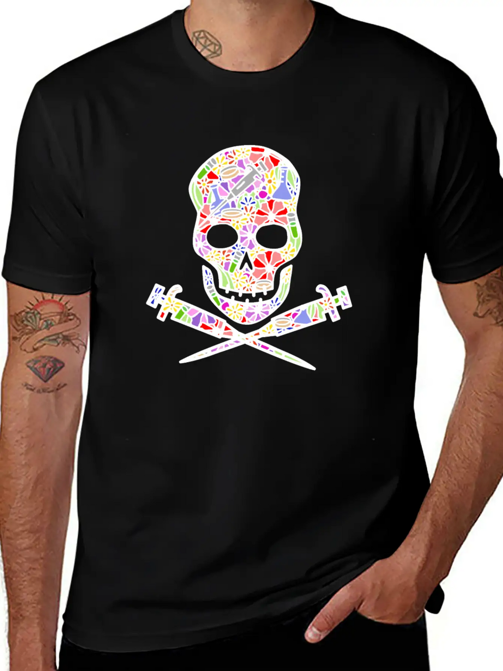 Science Till I Die (floral White) Classic Cotton Tee – Unisex Comfort For Any Season