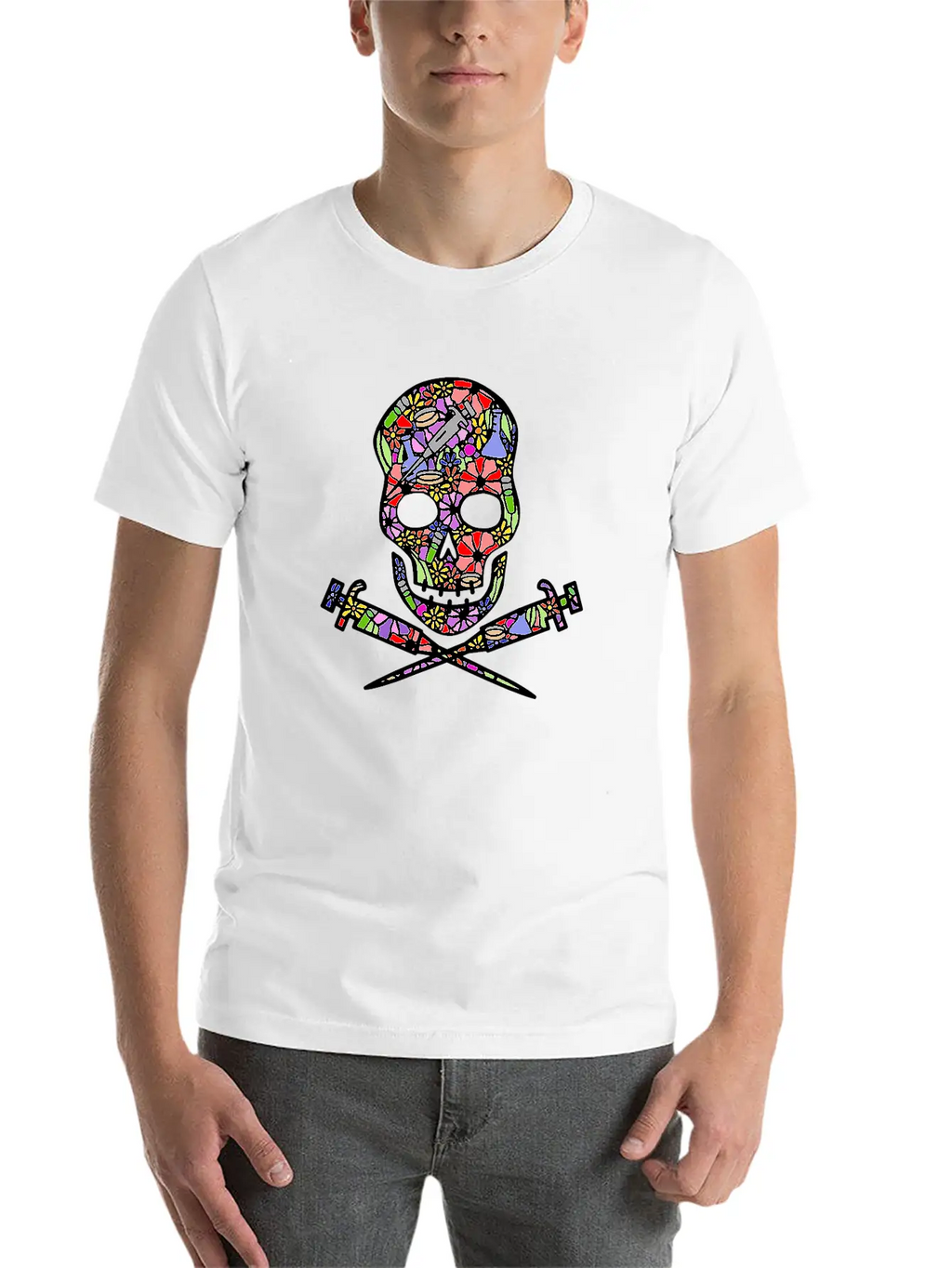 Science Till I Die (floral White) Classic Cotton Tee – Unisex Comfort For Any Season