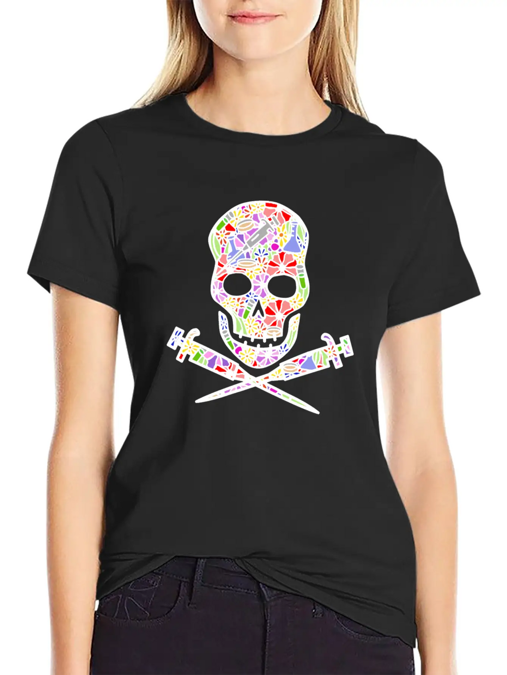 Science Till I Die (floral White) Classic Cotton Tee – Unisex Comfort For Any Season