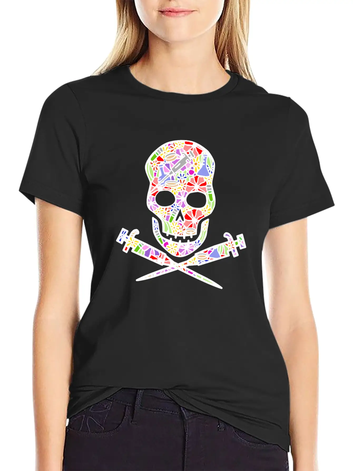 Science Till I Die (floral White) Classic Cotton Tee – Unisex Comfort For Any Season