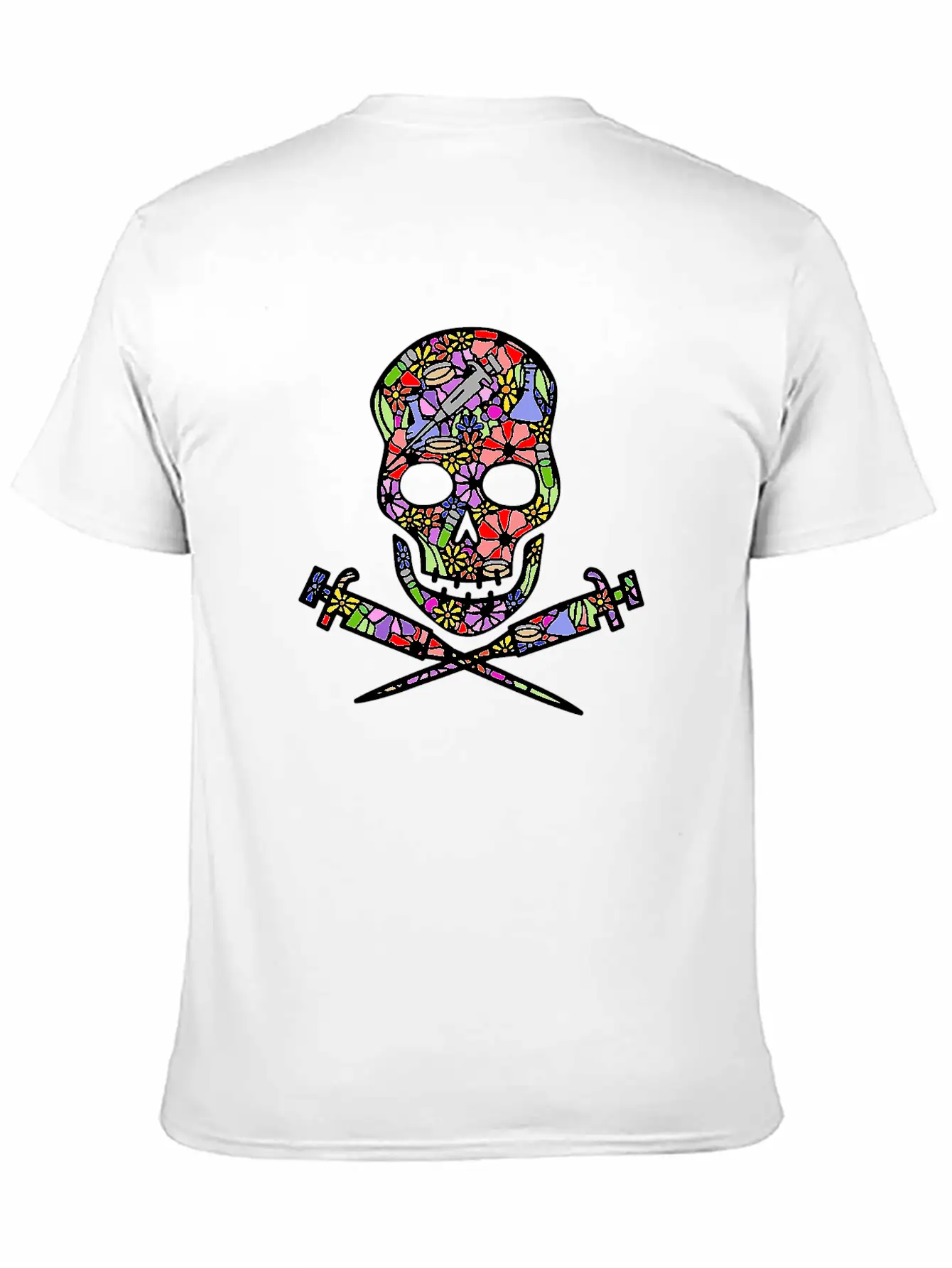Science Till I Die (floral White) Classic Cotton Tee – Unisex Comfort For Any Season