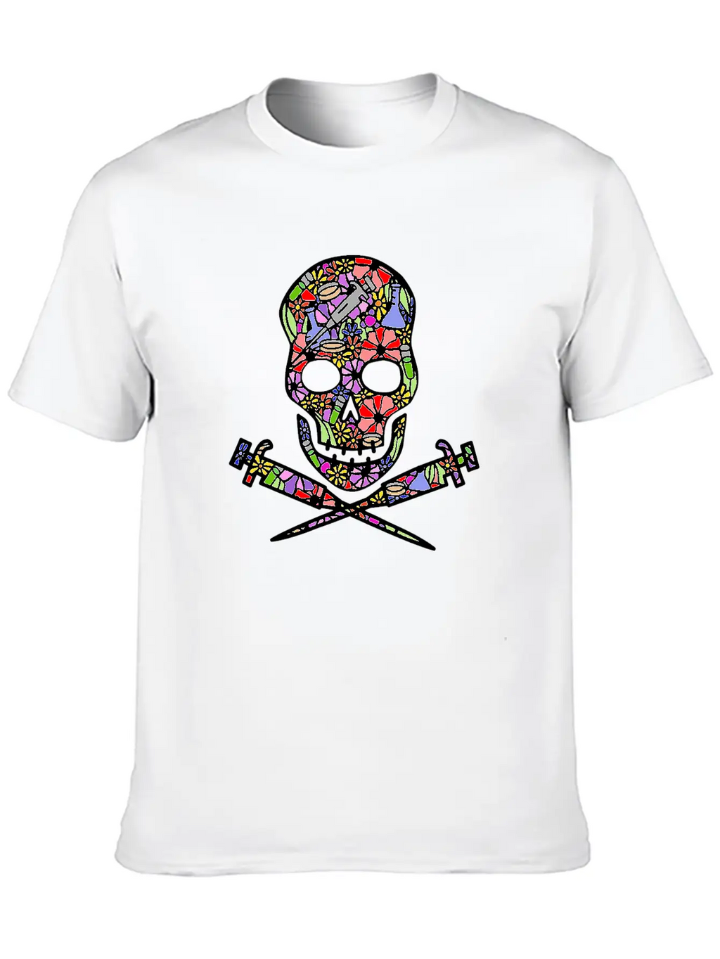 Science Till I Die (floral White) Classic Cotton Tee – Unisex Comfort For Any Season