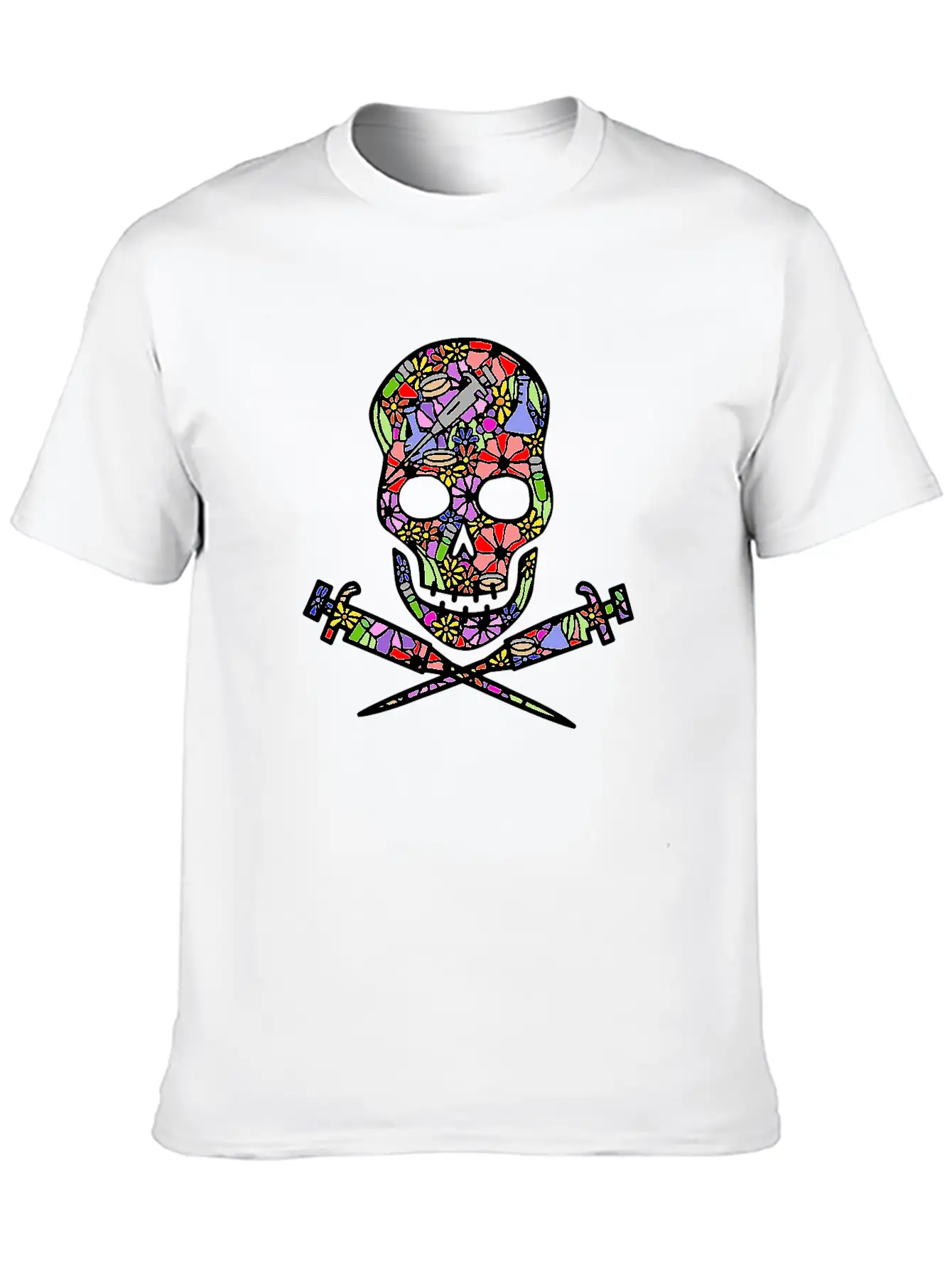 Science Till I Die (floral White) Classic Cotton Tee – Unisex Comfort For Any Season