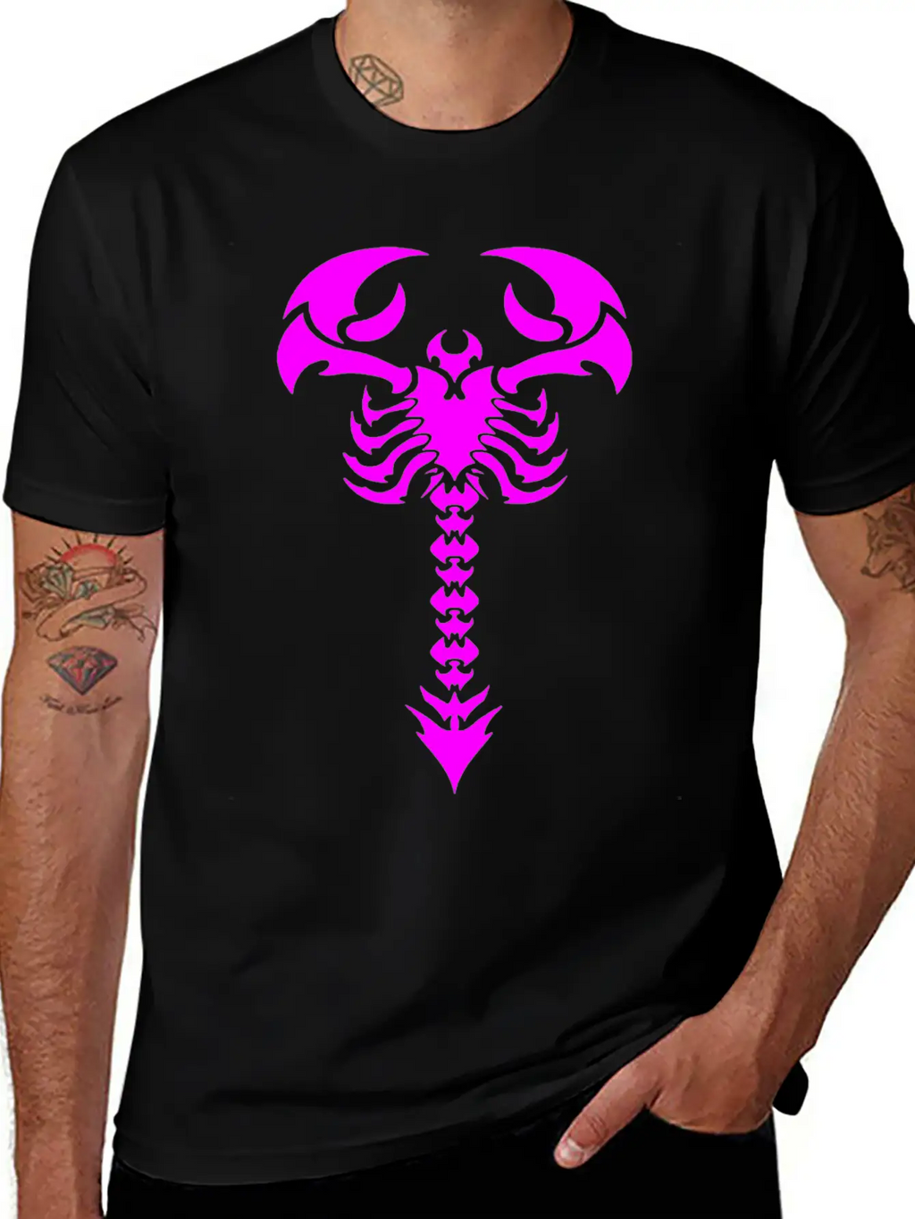 Scorpion Tattoo Unisex Casual T-Shirt – Clean Design For Daily Comfort